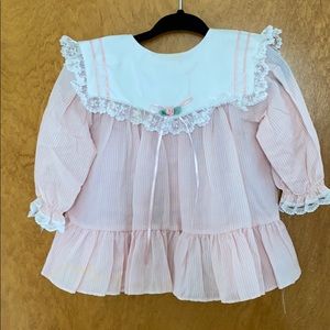 Vintage children’s pink strip dress